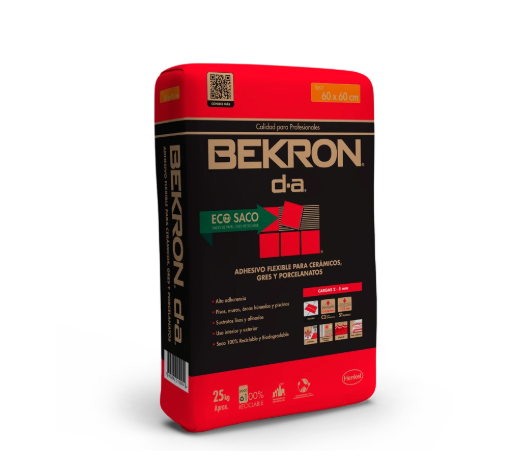 BEKRON DA - Adhesivo Cerámico, 25Kg Doble Acción