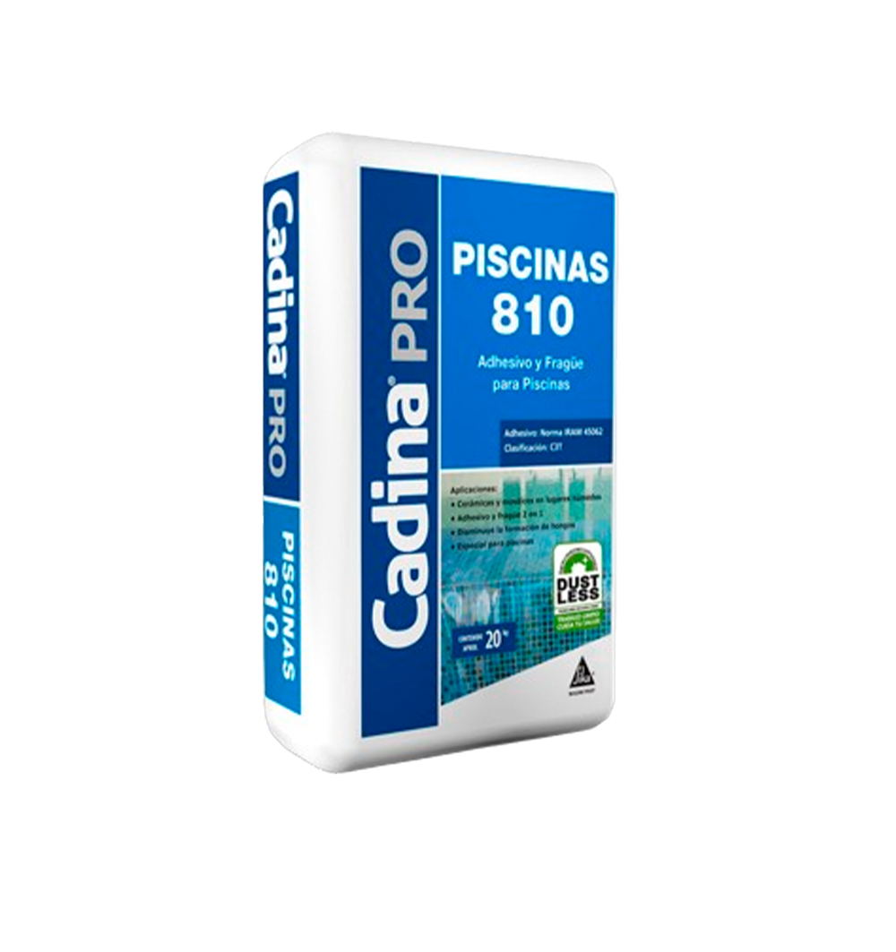CADINA PRO PISCINAS 810 - Adhesivo y Frague para piscinas, Sac 20kg