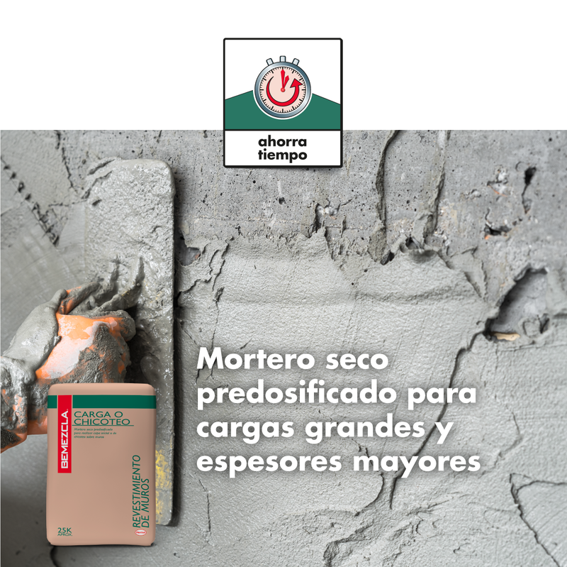 BEMEZCLA CARGA Y CHICOTEO - Capa Inicial Chicoteo, 25Kg