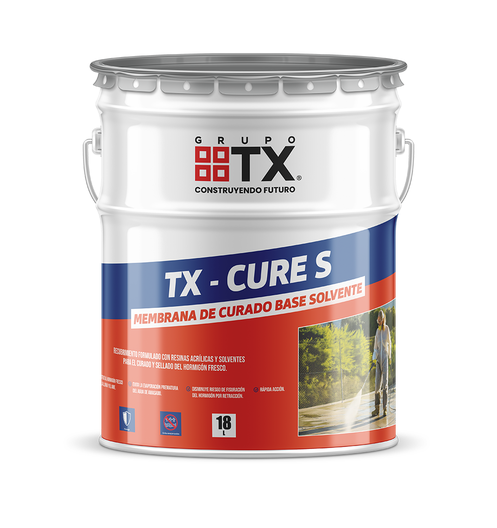 TX CURE S - Membrana de curado base solvente. 18Lt