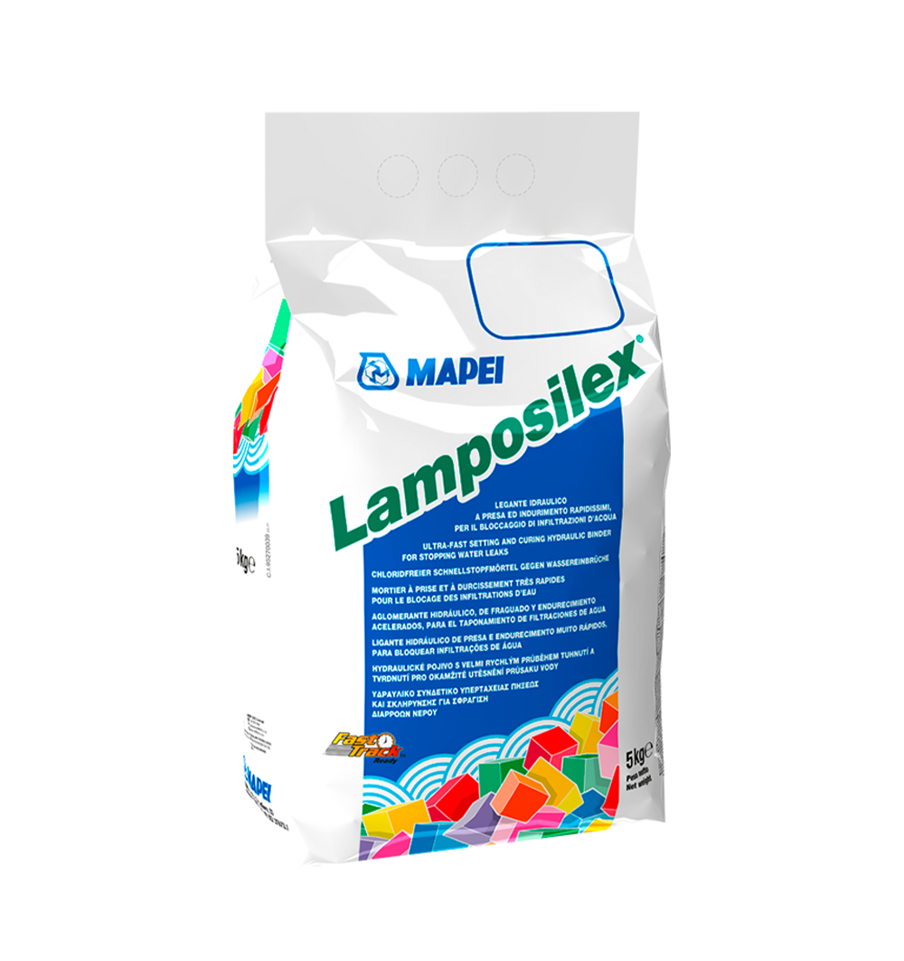 LAMPOSILEX - Sello hidráulico de fraguado Ultrarapido, Saco 5kg