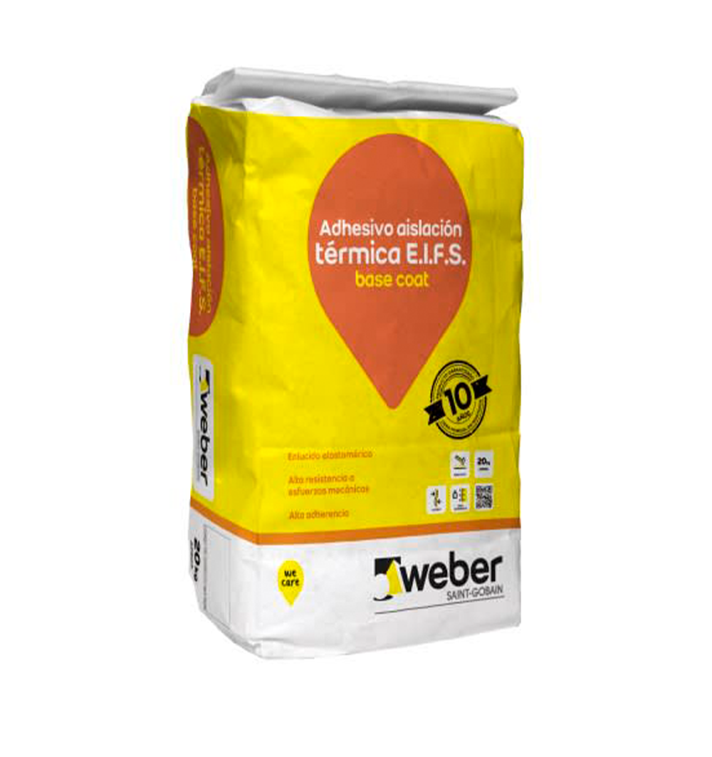 ADHESIVO AISLACION TERMICA -  EIFS basecoat, Saco 20Kg