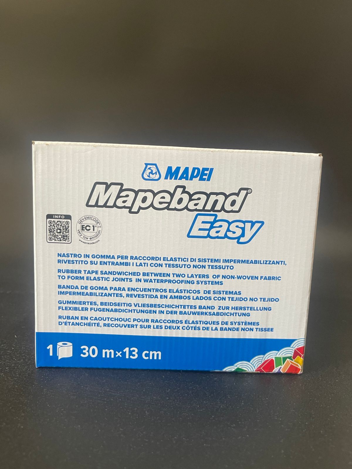 MAPEBAND EASY H130 - Banda de goma para juntas, Rollo 30 Mt