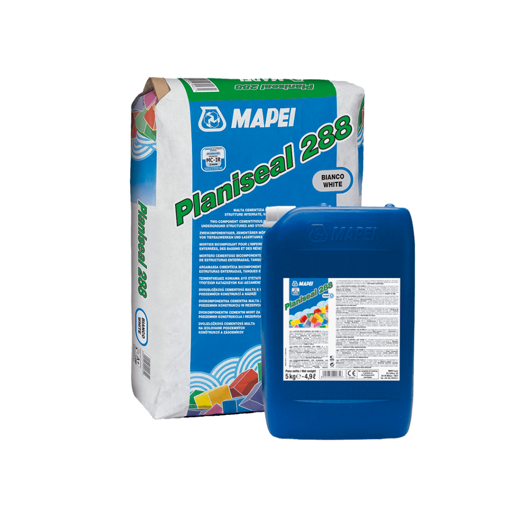 PLANISEAL 288 A+B GRIS - Mortero cementoso bicomponente, kit a+b 20Kg