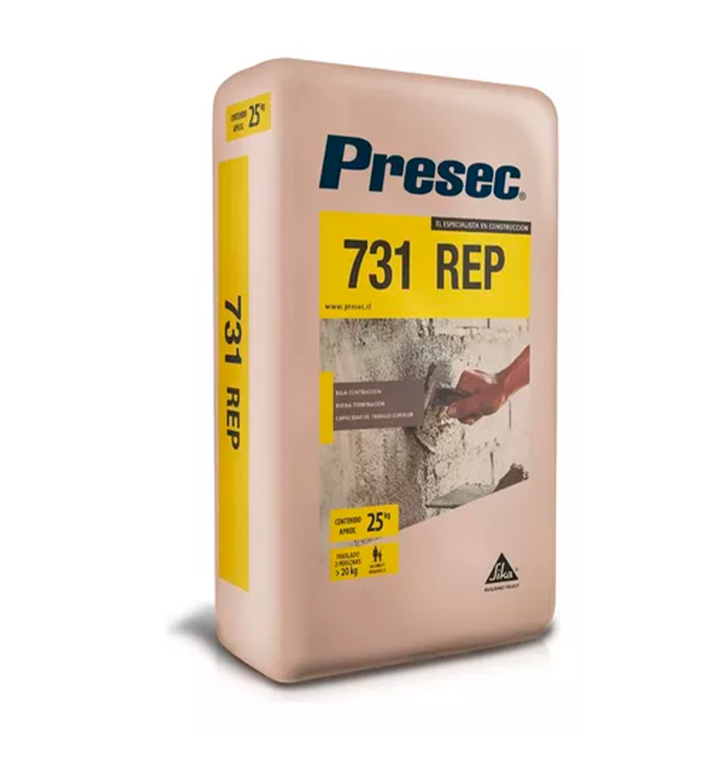 Presec Wallpapers PRESEC 731 - Mortero para reparación estructural, 25Kg