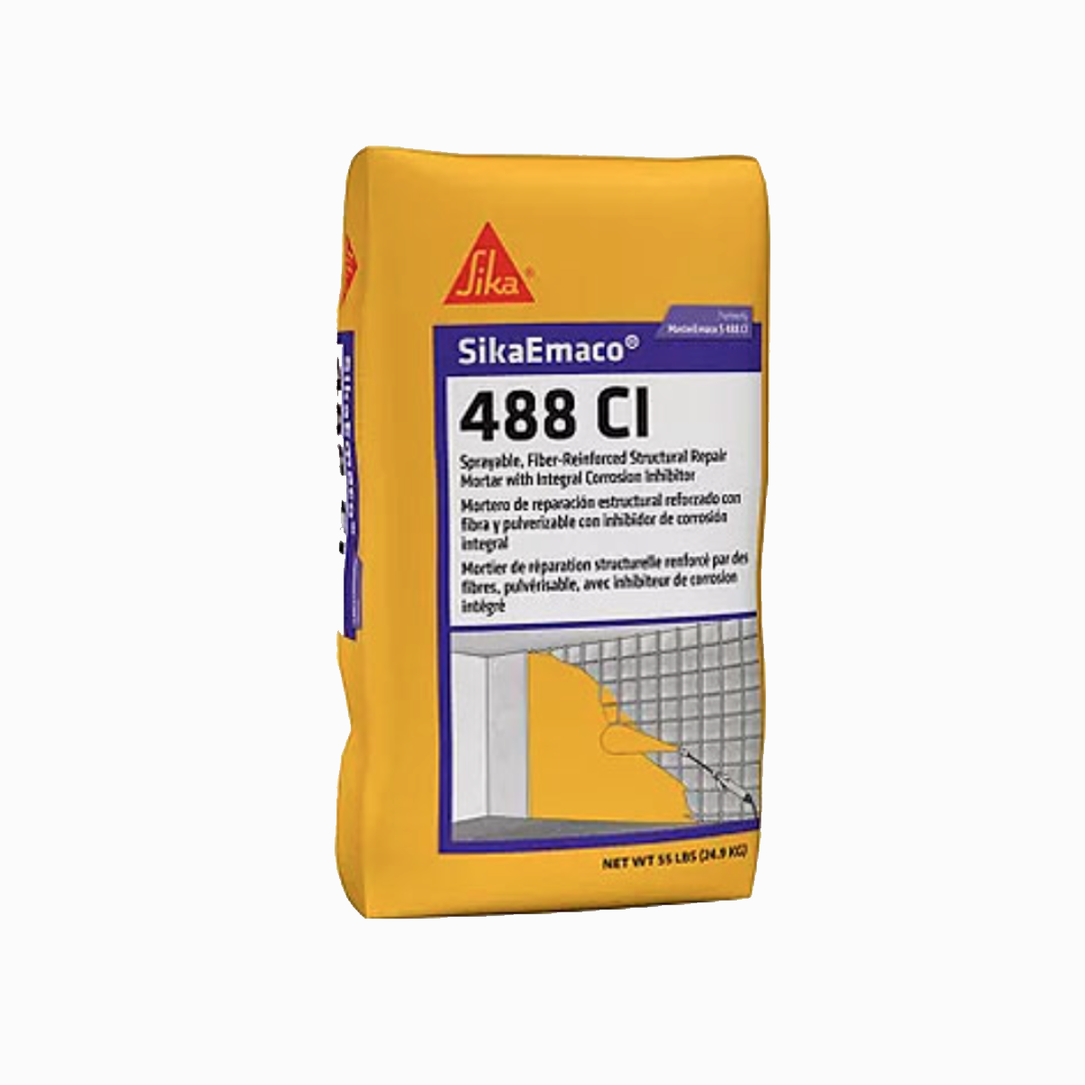 SikaEmaco-488 CI  Reparacion Estructural, 25kg (MasterEmaco S 488 CI)