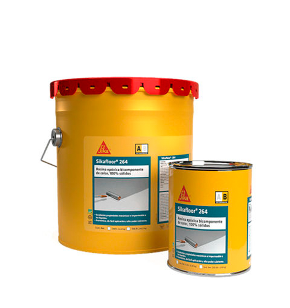 SIKAFLOOR-264 - Revestimiento epóxico de 2 componentes, Kit A+B 25Kg