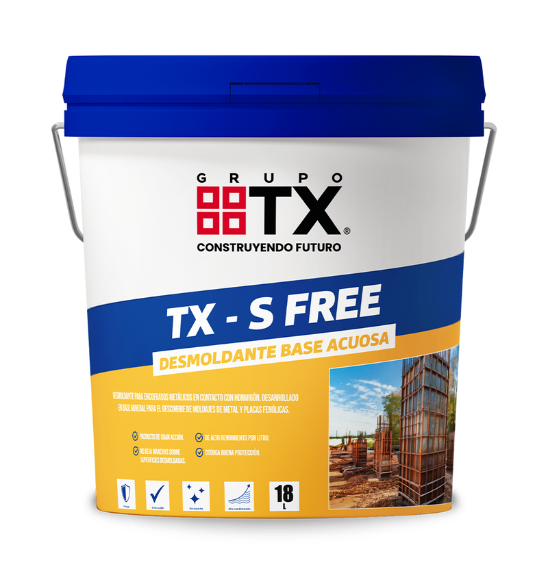 TX-SFREE - Desmoldante para encofrados, 18Lts