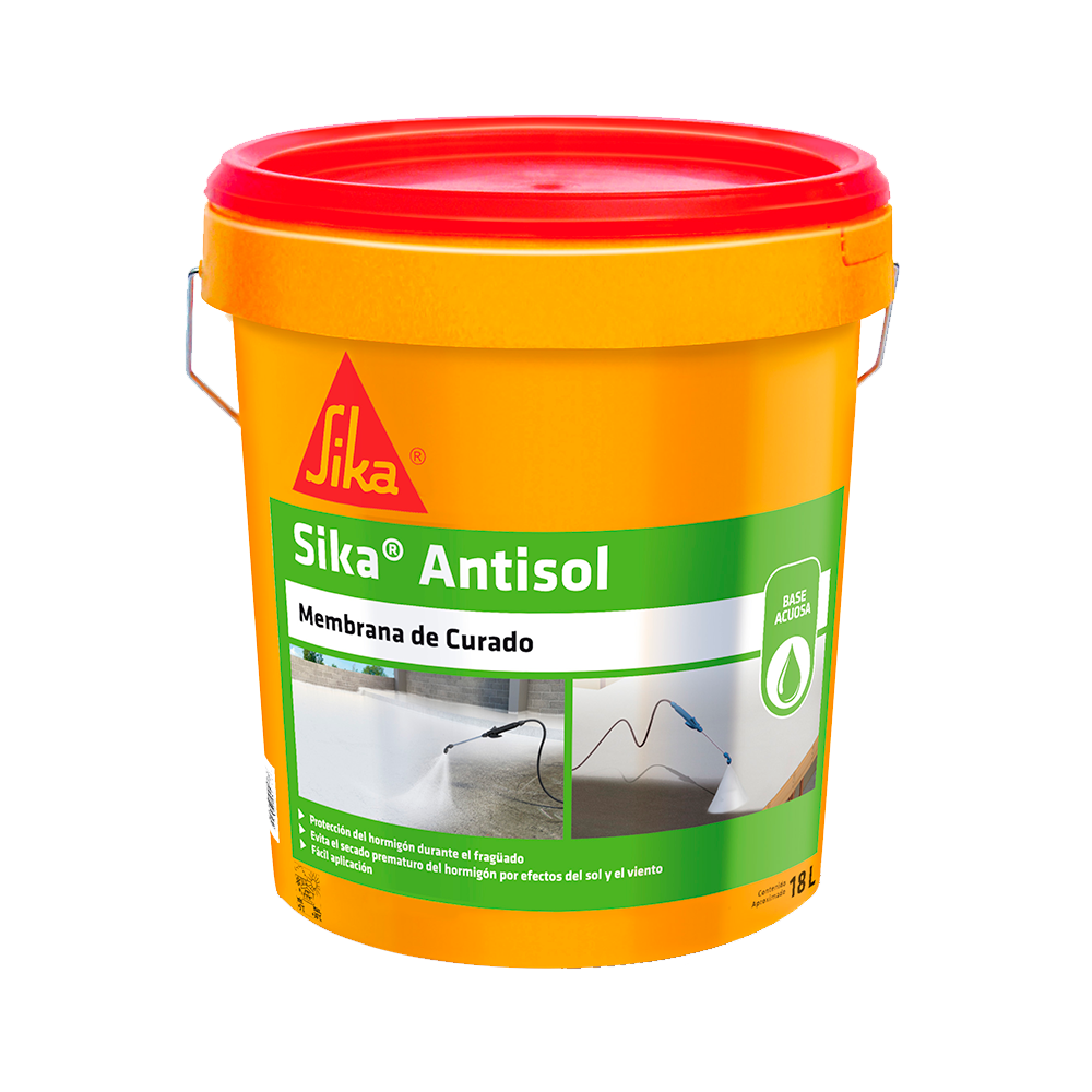 SIKA ANTISOL - Membrana de Curado en Emulsión, Tineta 18lts