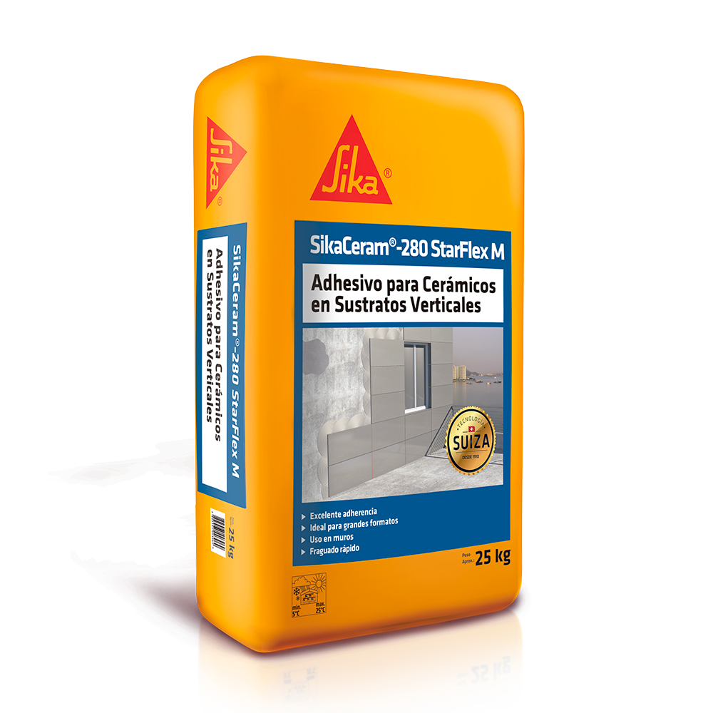 SIKACERAM 280 STARFLEX M - Adhesivo en base a cemento hidráulico.