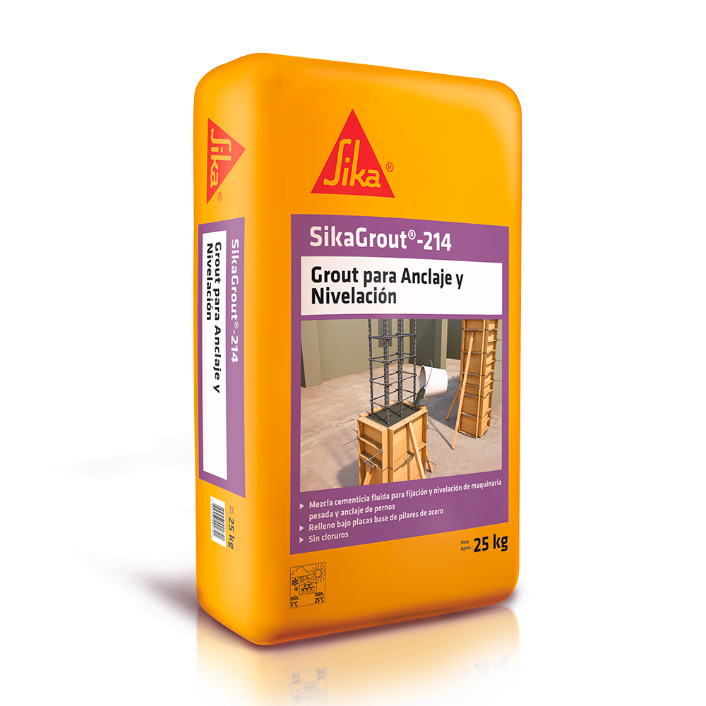 SIKAGROUT 214 - Grout para anclaje y nivelación, sac 25Kg