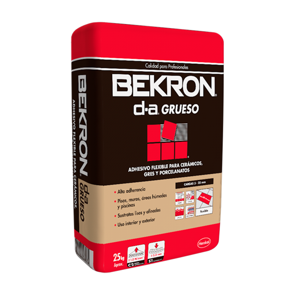 BEKRON DA GRUESO - Adhesivo cerámico, 25Kg