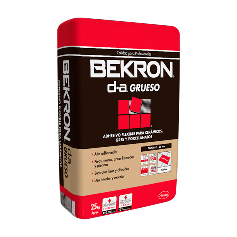 BEKRON DA GRUESO - Adhesivo cerámico, 25Kg