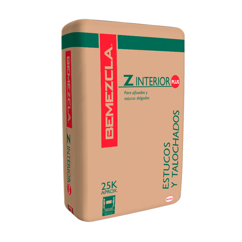 BEMEZCLA Z  PLUS - Afinados y Estuco Delgados, 25Kg