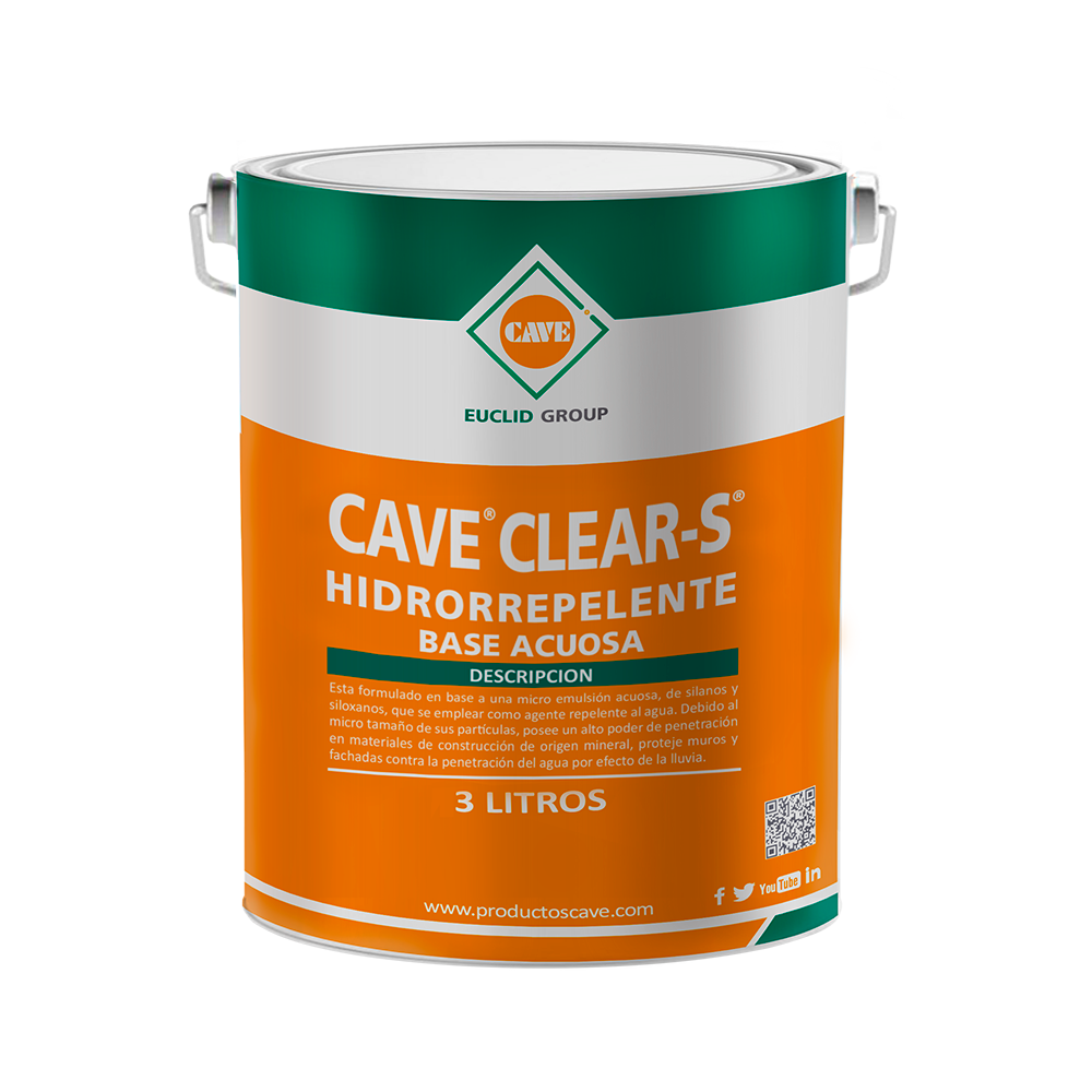 CAVE CLEARS S - Hidrorepelente transparente Galon 3 lt