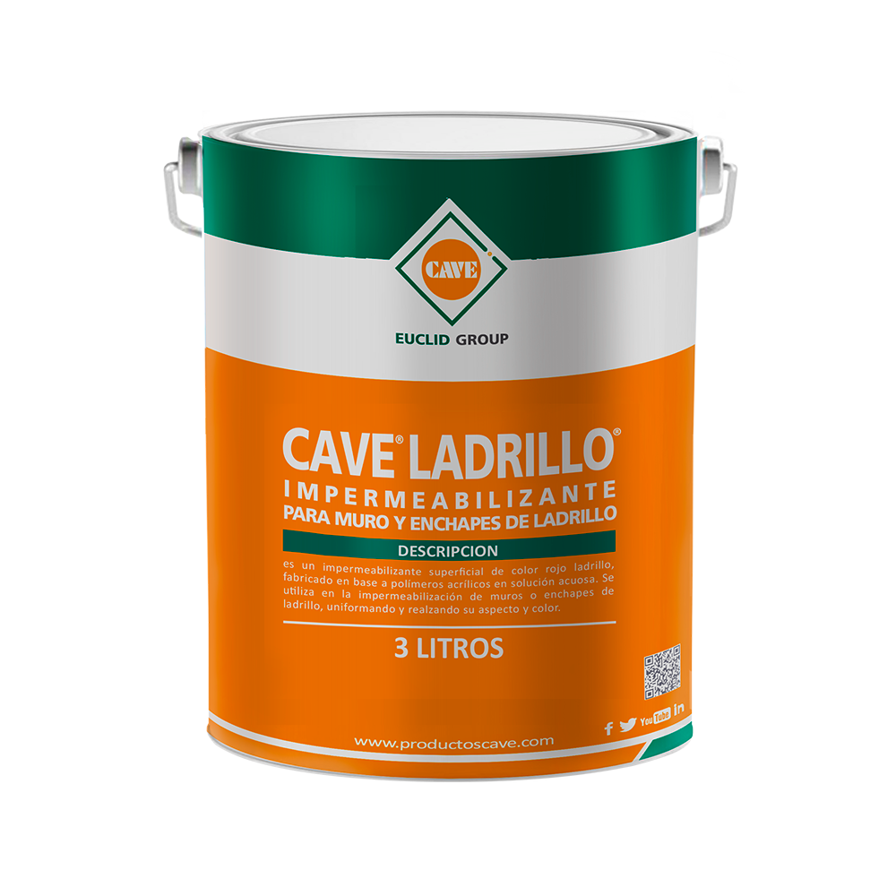 CAVE LADRILLO - Impermeabilizante para muros  Galón 3 lt