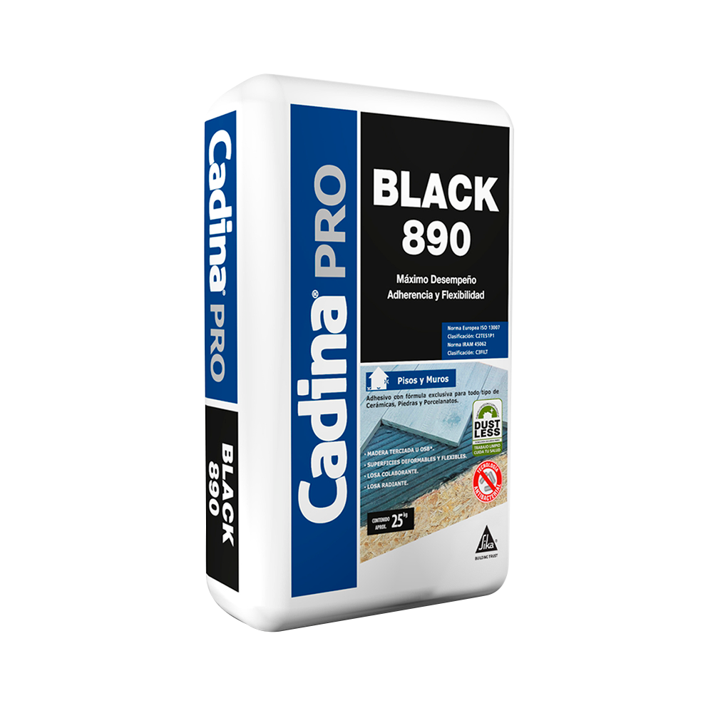 CADINA PRO BLACK 890 - Adhesivo cerámico en polvo, Sac 25Kg