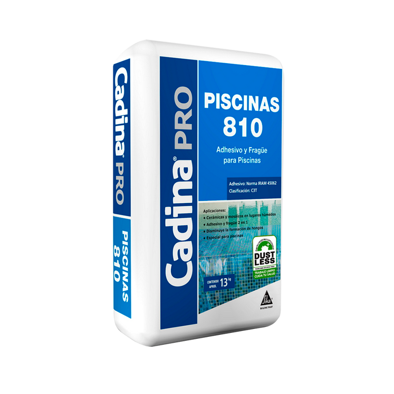 CADINA PRO PISCINAS 810 - Adhesivo Cerámico Pisicna, Sac 13Kg