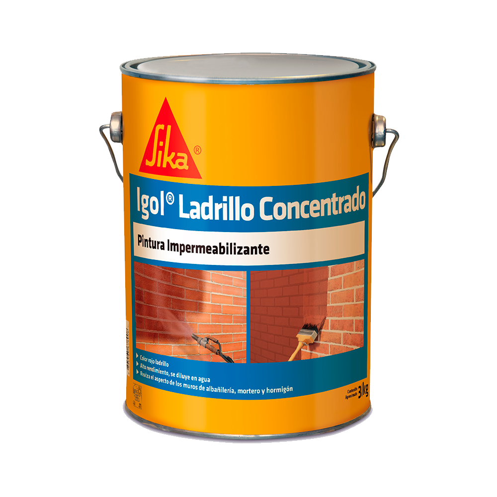 IGOL LADRILLO CONCENTRADO - Hidrorrepelente Concentrado, Tarro 3lts.