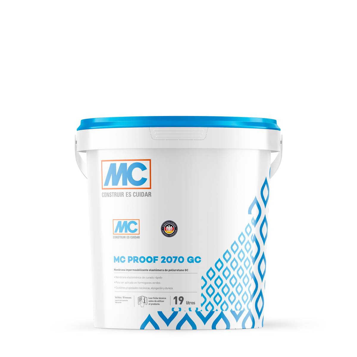 MC-PROOF 2070 GC - Membrana Monocomponente Base Poliuretano, Kit 19Lts