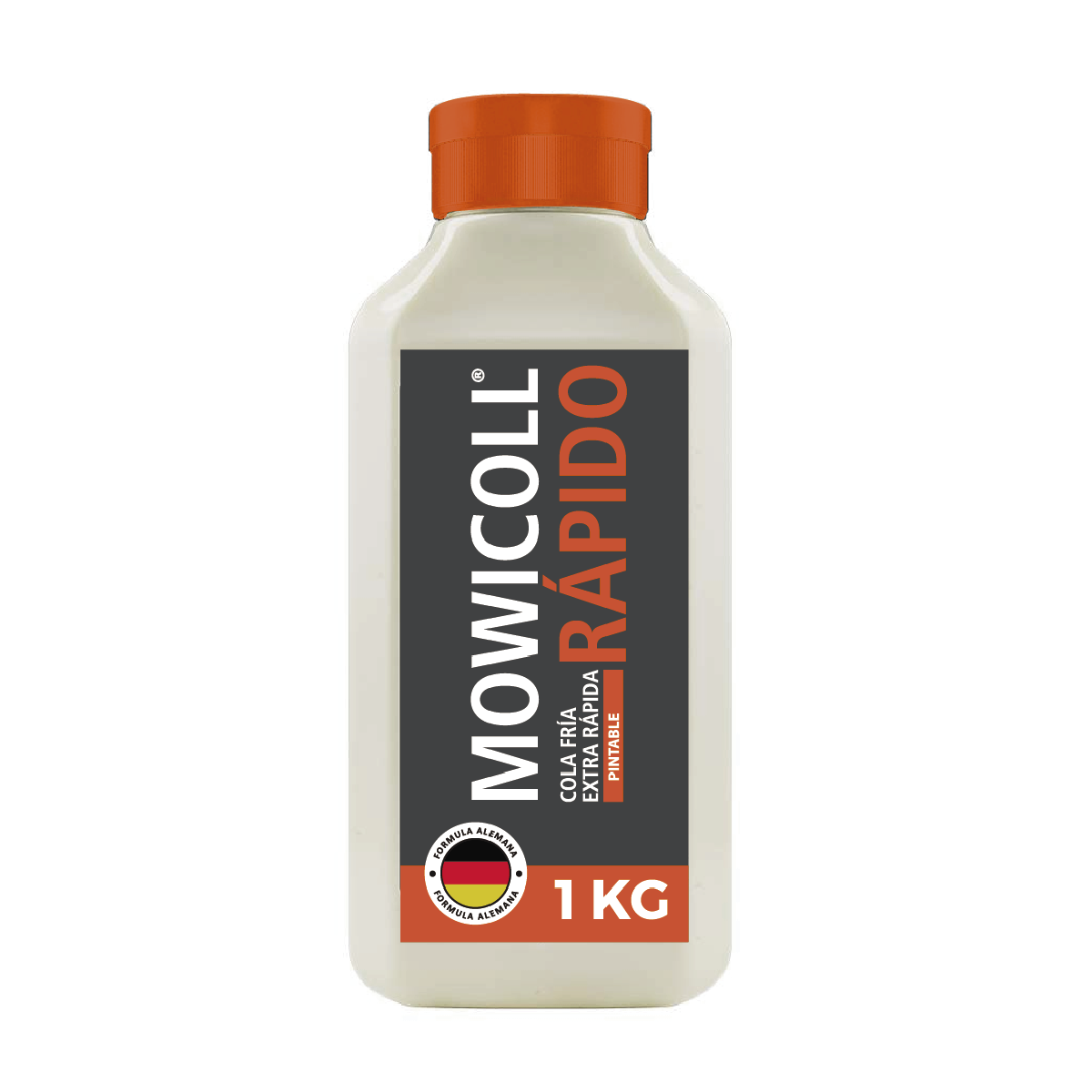 MOWICOLL RAPIDO - Cola Fría Uso Profesional e Industrial, Botella 1 Kg