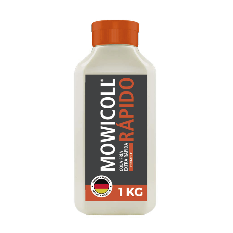 Mowicoll Rápido - Cola Fría de uso profesional e industrial, Botella 1 Kg