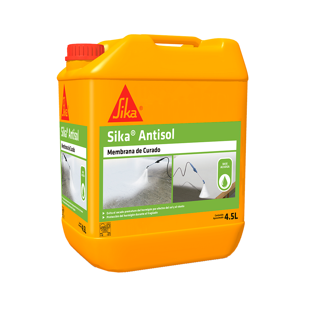 SIKA ANTISOL - Membrana de Curado en Emulsión, 4,5 lts