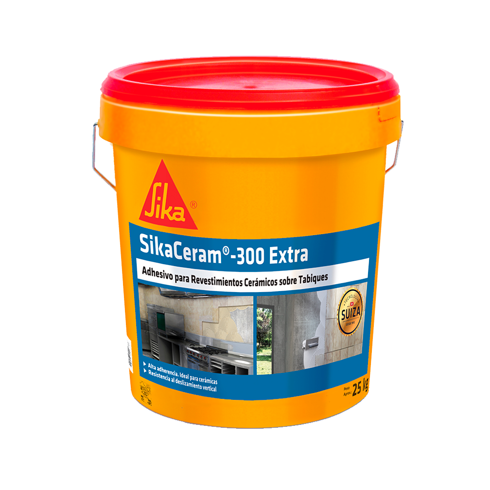 SIKACERAM 300 EXTRA - Adhesivo para revestimientos cerámicos sobre tabiques.