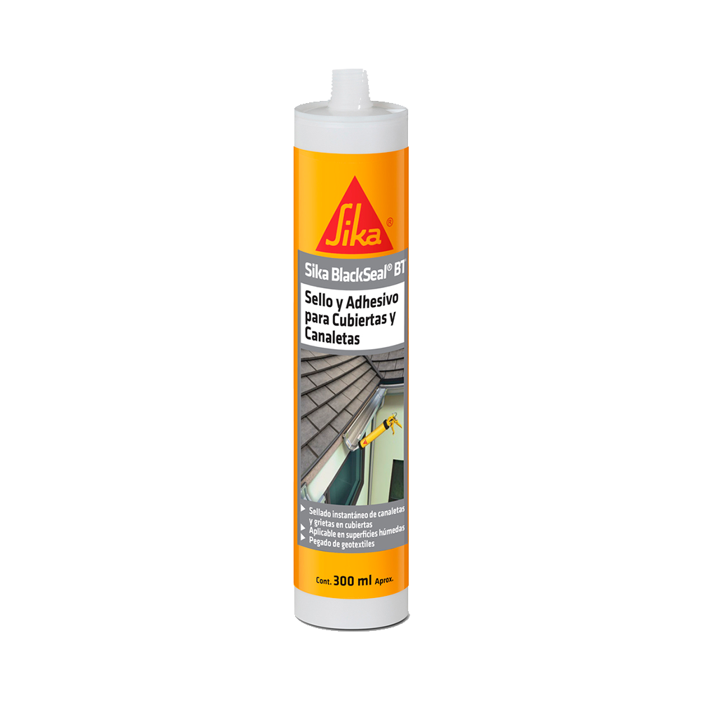 SIKA BLACKSEAL BT CL - Sella Asfaltico para Techo, Cartucho 300ml
