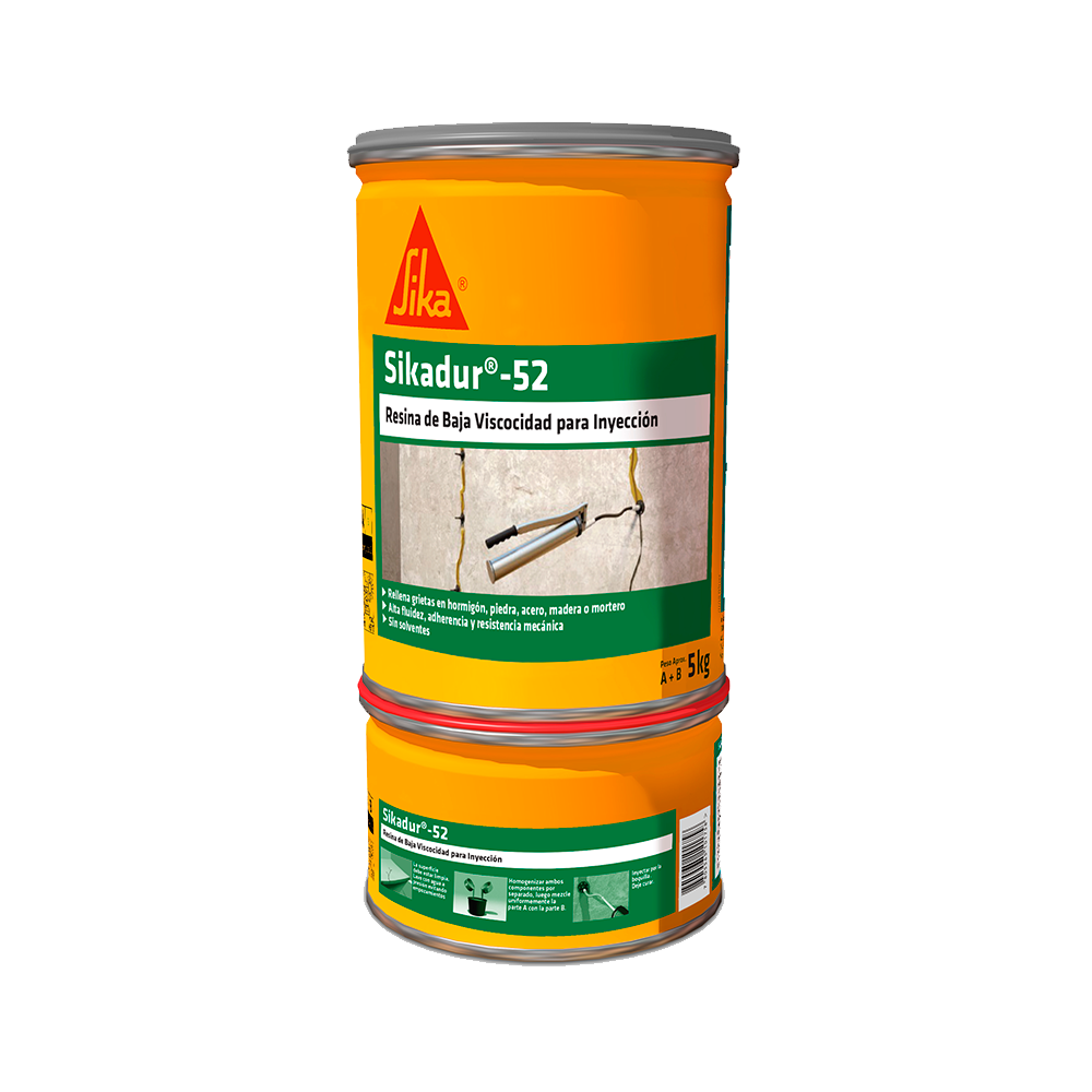 SIKADUR 52 JUEGO 5 Kg - Epoxy de baja viscosidad para inyección
