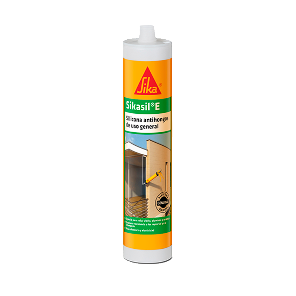 SIKASIL E - Sellante de silicona acética.