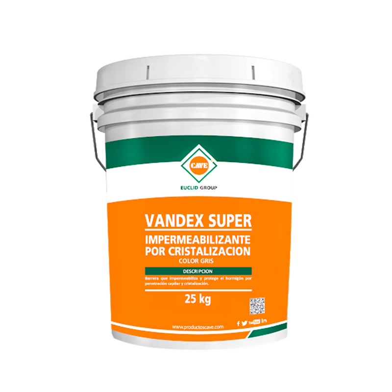 CAVE VANDEX SUPER GRAY - Impermeabilizante protector Balde 25 kg