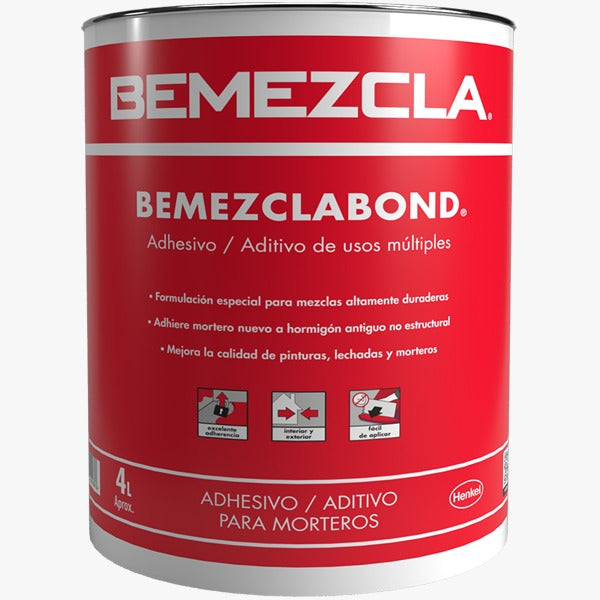 Bemezcla Bond - Adhesivo/aditivos para morteros, tineta de 19 L