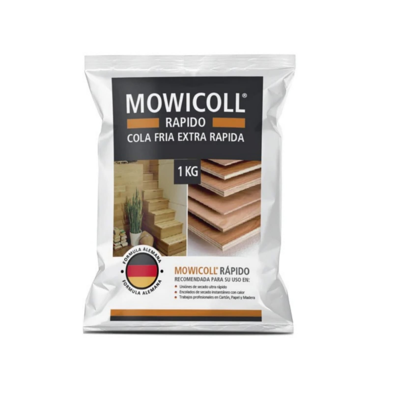 MOWICOLL RAPIDO, Cola Fría Uso Profesional e Industrial, Bolsa 1Kg