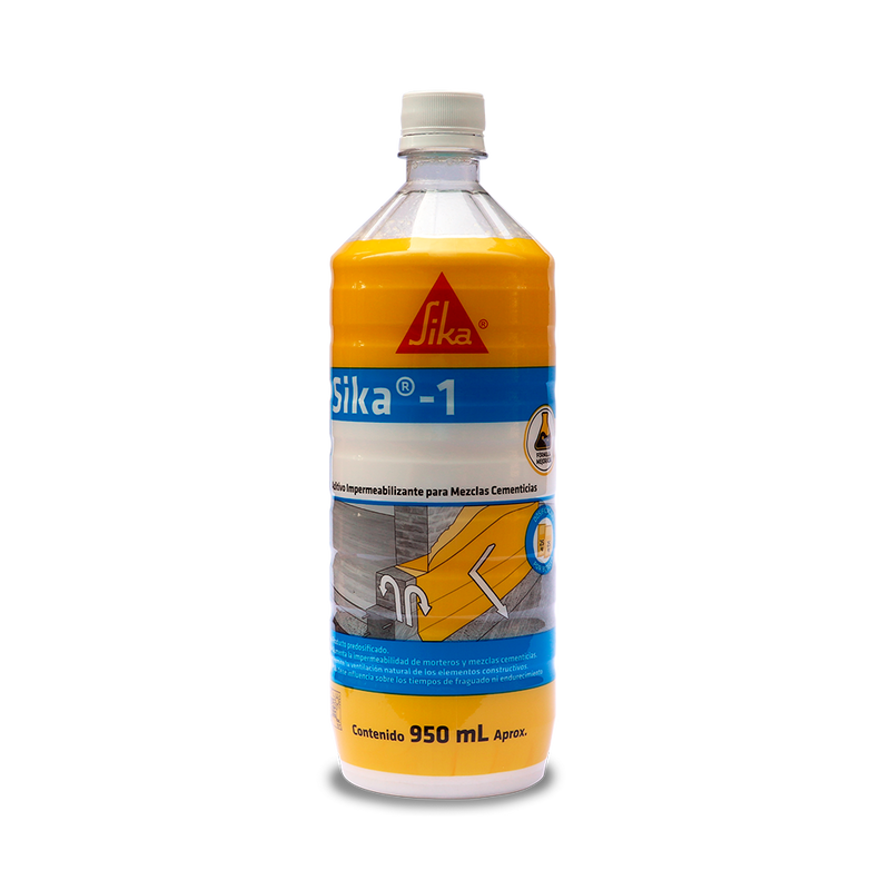 SIKA 1 - Aditivo de Impermeabilizante, Botella 950ml