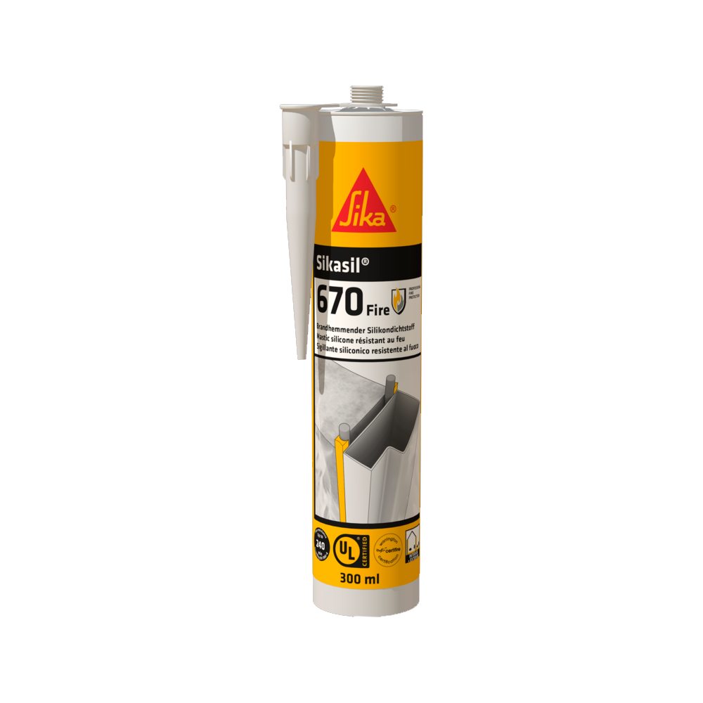 SIKASIL 670 FIRE - Sellante de juntas retardante al fuego, interior - exterior.