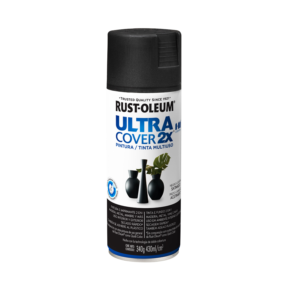 ULTRA COVER 2X - Negro Cañón Satin. 340G